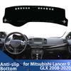 Dla Mitsubishi Lancer 9 GLX Dziewiąta Generacja 2008-2020 Pokrowiec na Deskę Rozdzielczą Samochodu Unikaj Światła Nakładka Instrument Platform Cover Mata Dywan