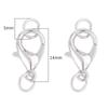 High Quality 12mm Alloy Lobster Clasp for DIY Jewelry, Perfect for Bracelets and Necklaces. Single Circle Combination.
