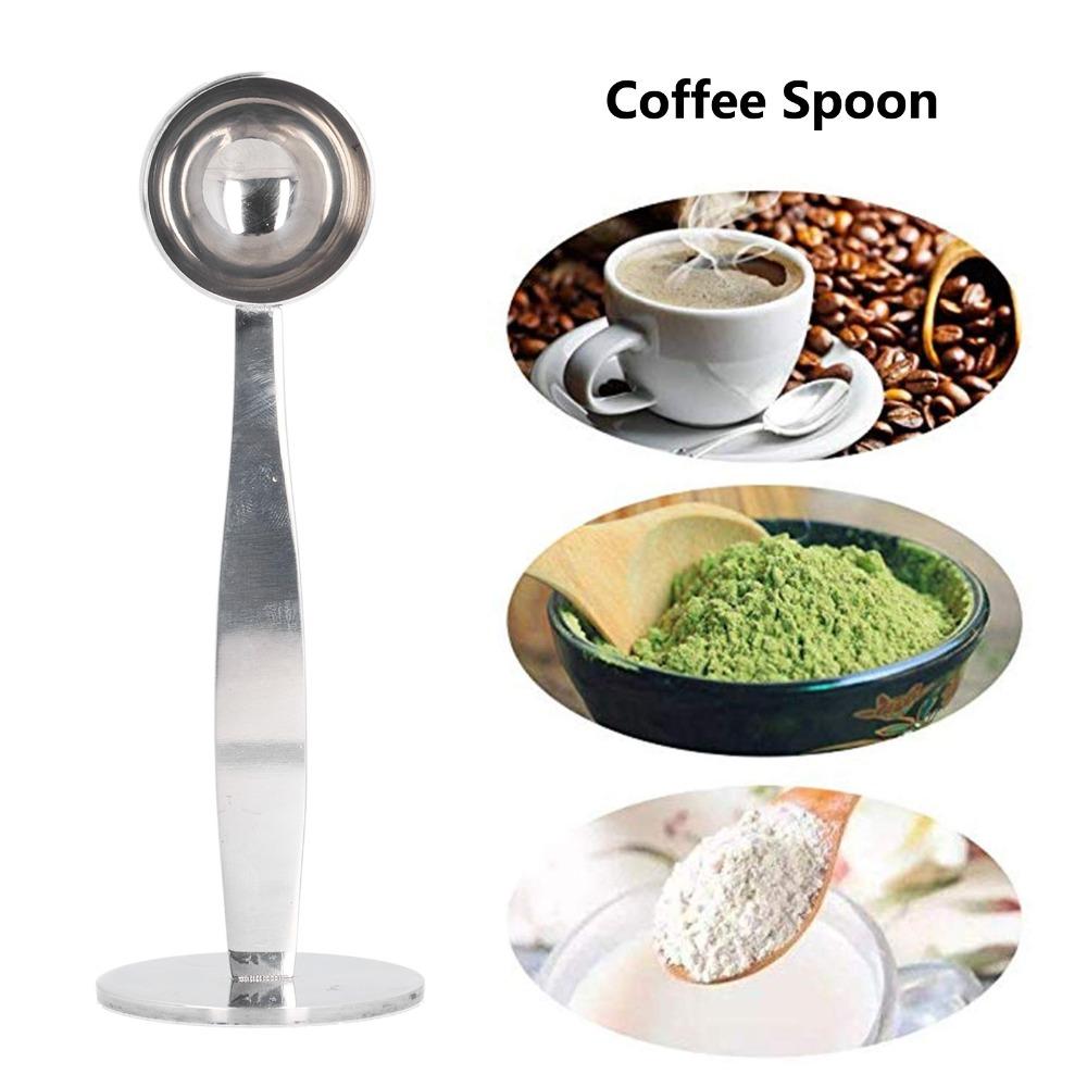 15 ML Capacity Coffee Tamper Spoon Pressed Bottom Coffee Powder Spoon Coffee Grinding