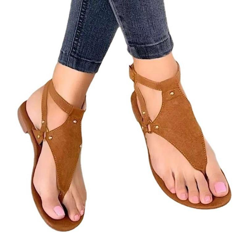 Sandals Women's Summer New Flat Casual Toe Beach Sandals