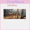 Premium Quality Deers Wildlife Scene Rear Window Graphic Decal For Truck Suv Van Car