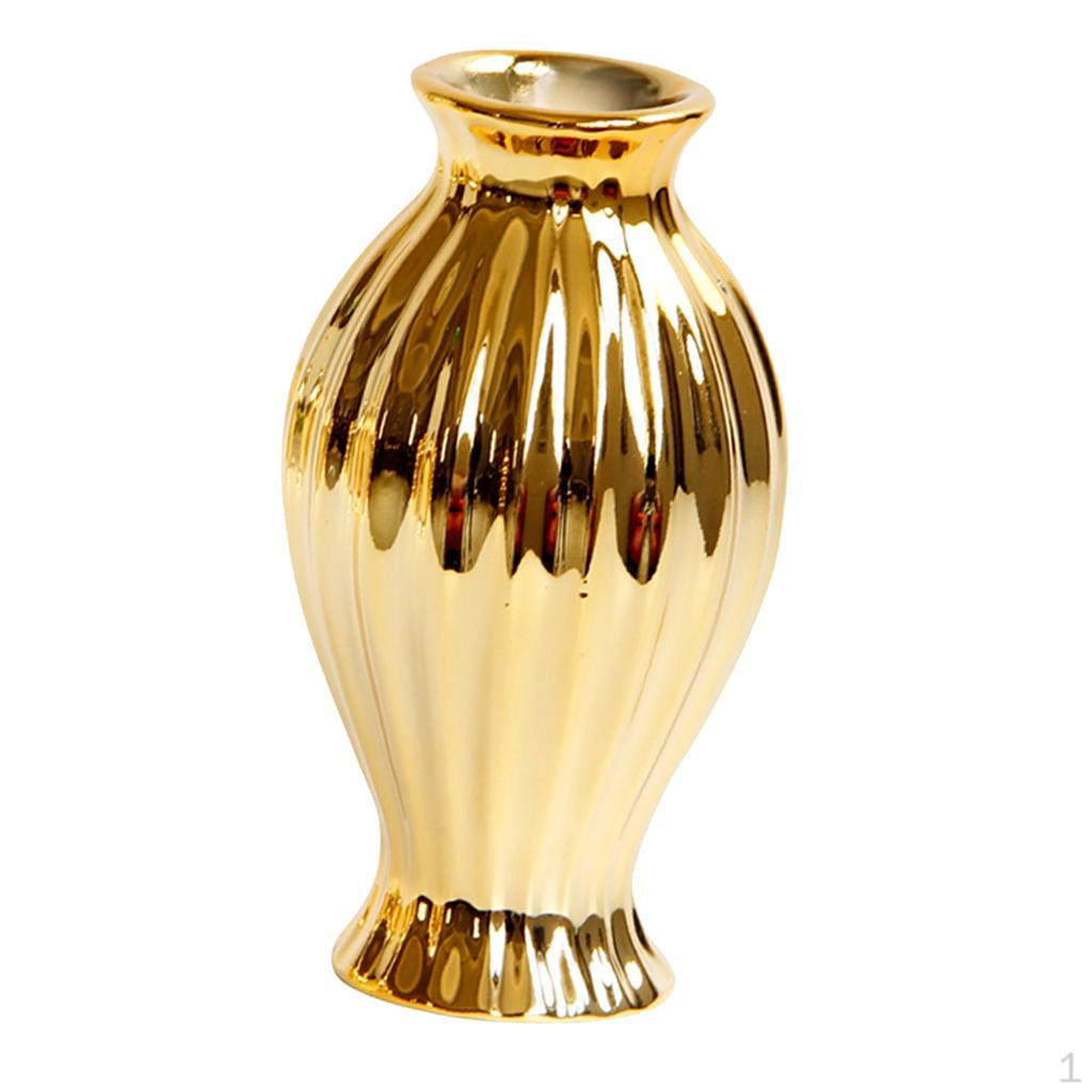 Абстрактные керамические вазы - Золотого цвета для свадьбы, Декора, Напольные вазы, Декоративные для спа C