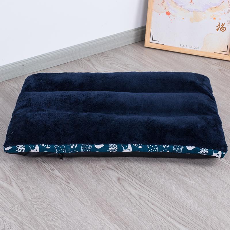 Four Seasons Pet Cushion: Thick Cotton Sleeping Pad for Cats and Dogs