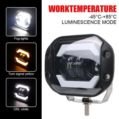 5 Inch Hi/low Beam Driving Work Light Car LED Spotlight Flush Mounted DRL LED Headlights for Jeep Truck Off Road 4X4 SUV 12V