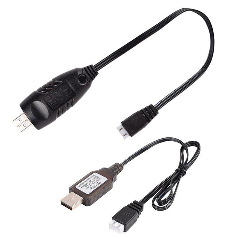 7.4v Charger 2000mA /1000mA/500mA XH-3P 2S Lipo Li-ion Batteries Electric RC Toys Car Drone 7.4V Universal USB Charging Cable
