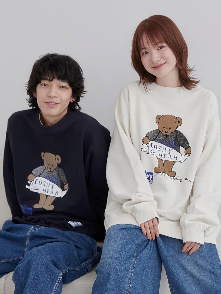 Cohen COSBY Special Order Bear Print Sweatshirt 75206010462 2150 NATURAL (21) M