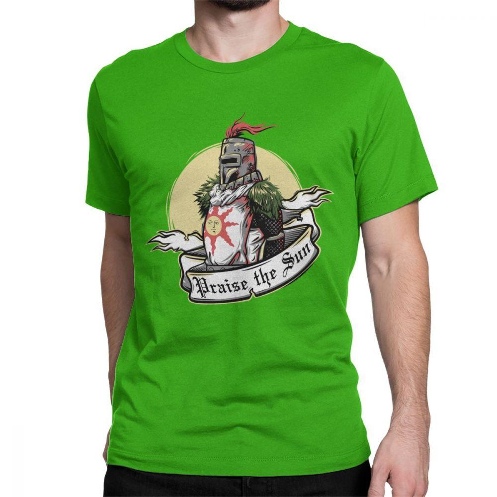 

Мужская футболка Dark Souls Praise The Sun Bloodborne Game Awesome Tees Футболки с круглым воротом Летняя толстовка из чистого хлопка S чёрный