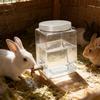 Small Animal Water Dispenser Plastic Drinking Bottle With Metal Pin Spout For Rabbit Bird Cage Hanging Water Feeder