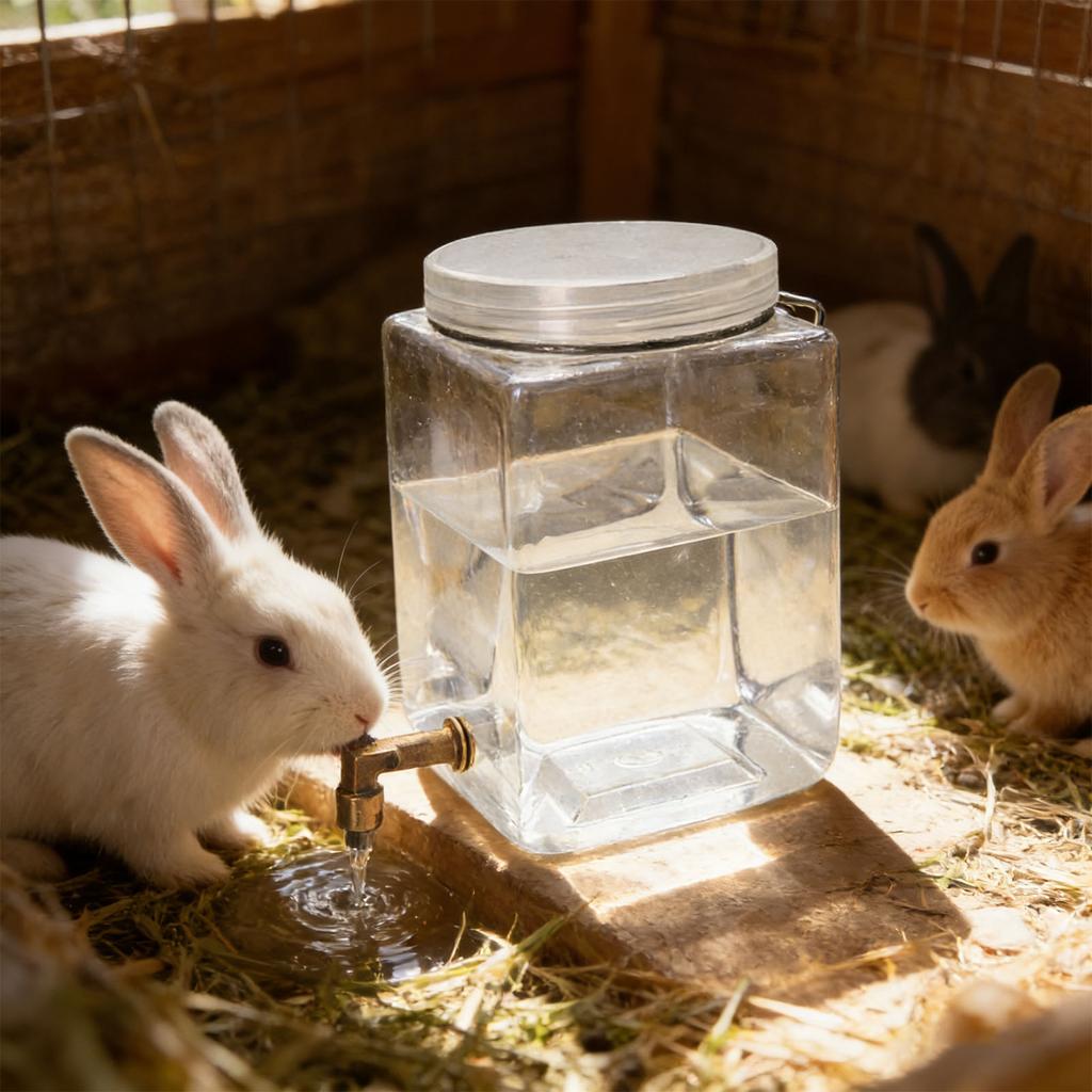 Small Animal Water Dispenser Plastic Drinking Bottle With Metal Pin Spout For Rabbit Bird Cage Hanging Water Feeder
