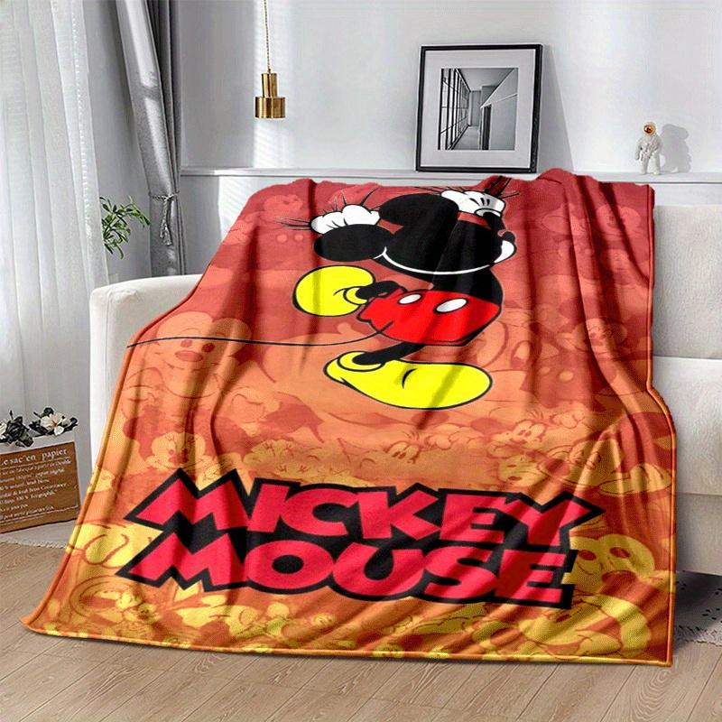1pc Mickey Printing Blanket - Soft, All-Season Throw for Living Room, Bedroom,Personalized Gift with Adorable Cartoon Design