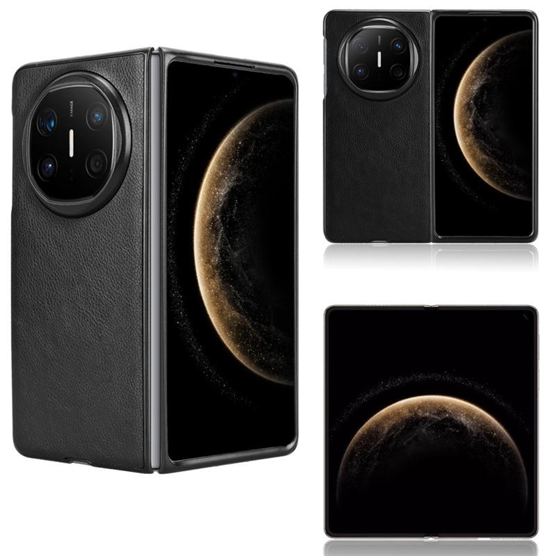 Für Mate X6 Litchi Grain Leder Haut Muster PU und PC Buch Abdeckung Für Mate X6 Rutschfeste Schutz Zurück Abdeckung