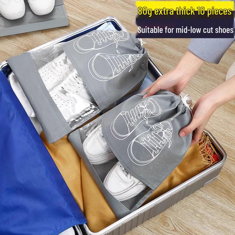 Geantă de depozitare pantofi de călătorie, Set huse pantofi cu șnur, rezistente la praf