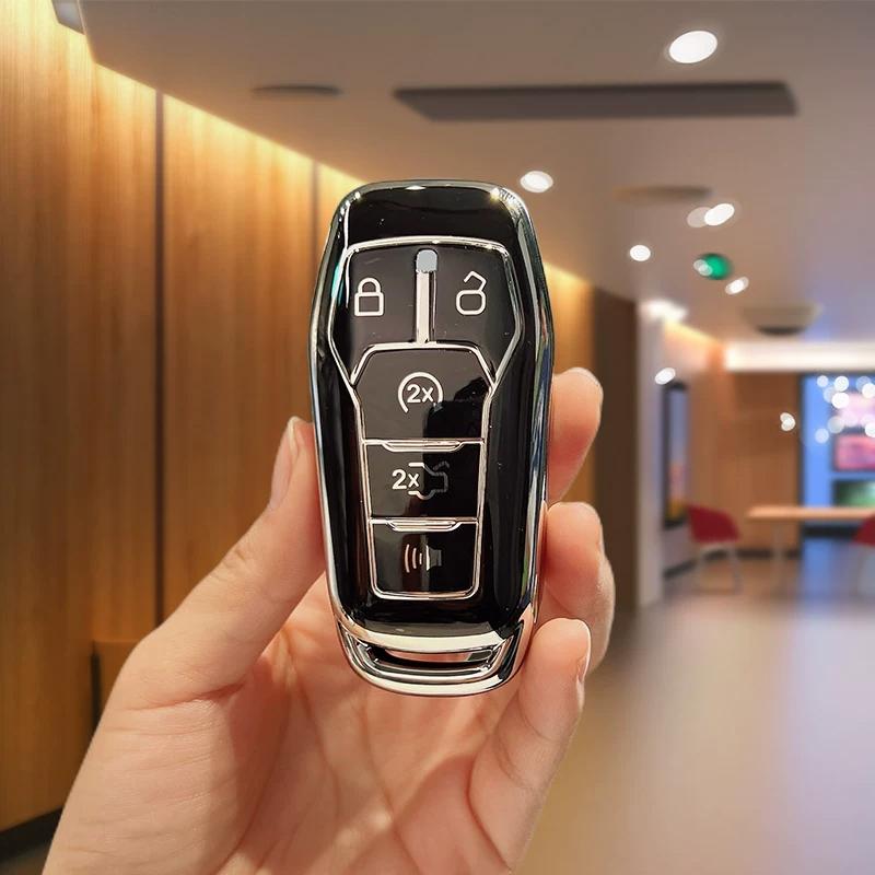 Tpu Car Key Cover Case For Ford Fusion Mondeo Mustang F-150 Explorer Edge Shell Fob Accessories