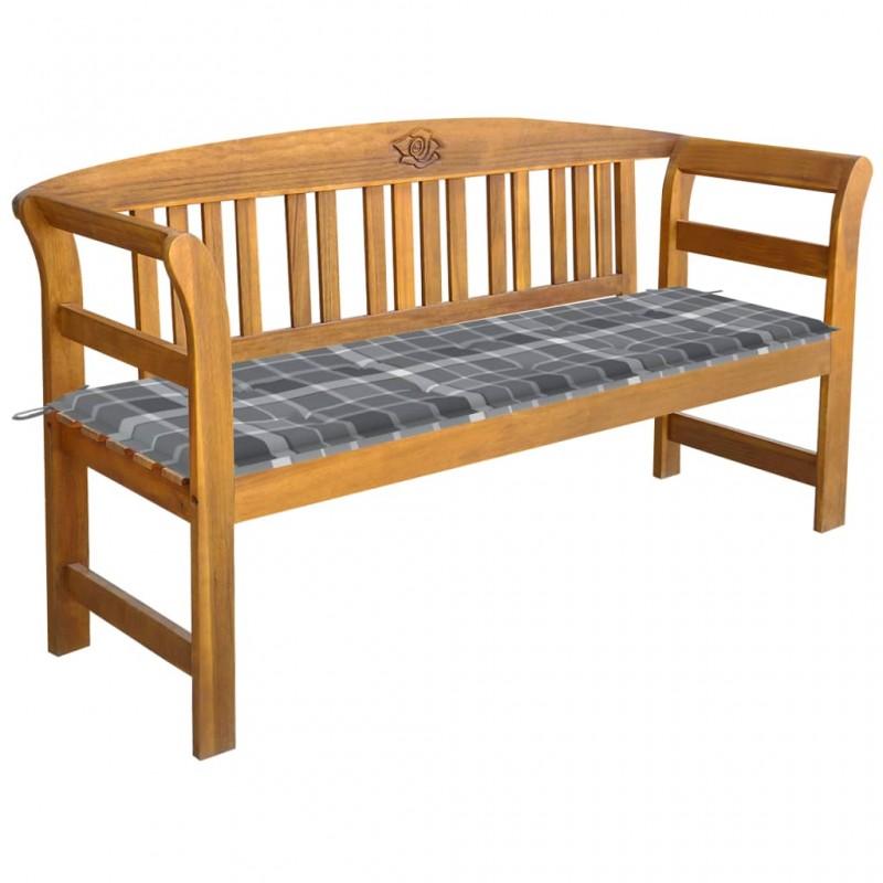 Day and Night - Day and Night Garden Bench with Cushion Solid Acacia Wood 157 Cm