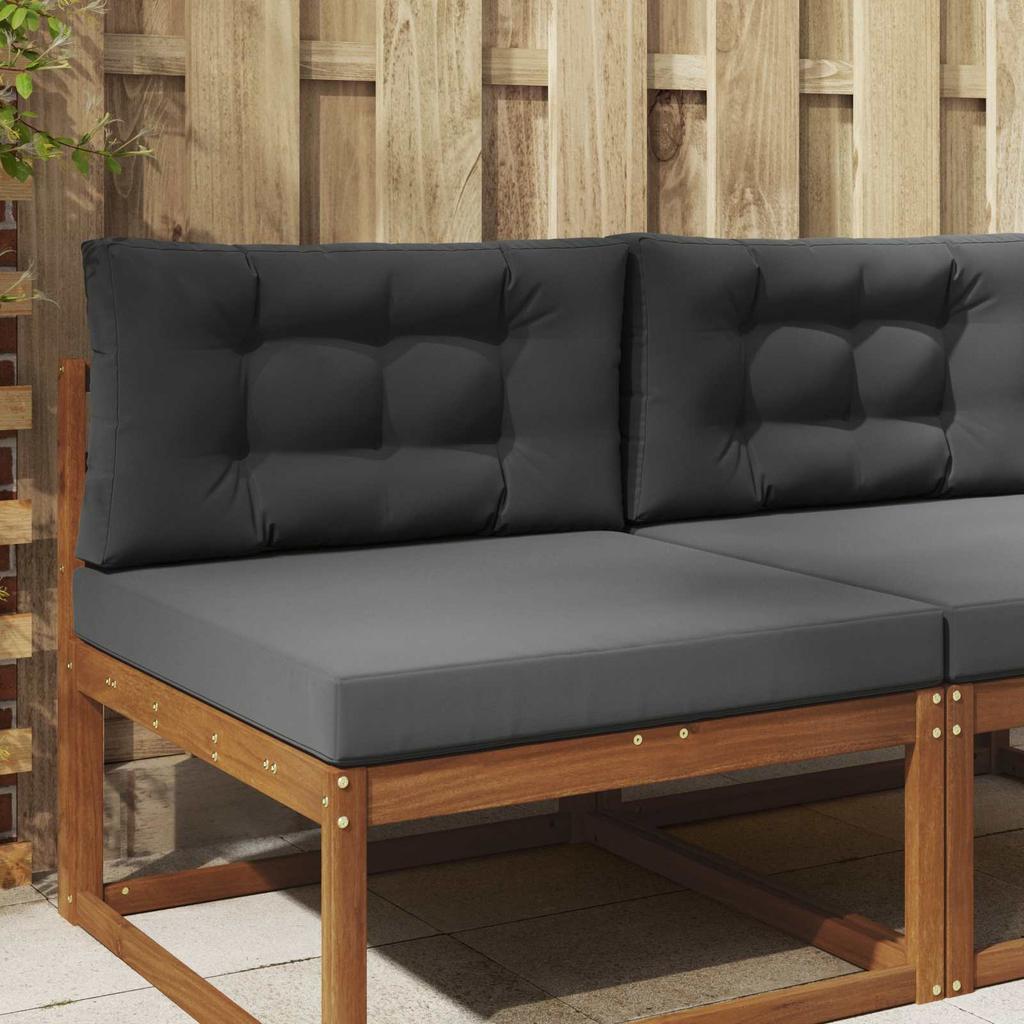 Outdoor Sofa Cushions 2 Pcs Anthracite Polyester