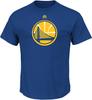 Golden State Warriors Mens Blue Majestic Logo 2 Short Sleeve T Shirt