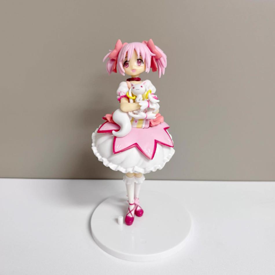 18Cm Puella Magi Madoka Magica Aniem Figure Kaname Madoka Magic Girl Pvc Anime Action Figures Model Anime Cartoon Model Toy Gift