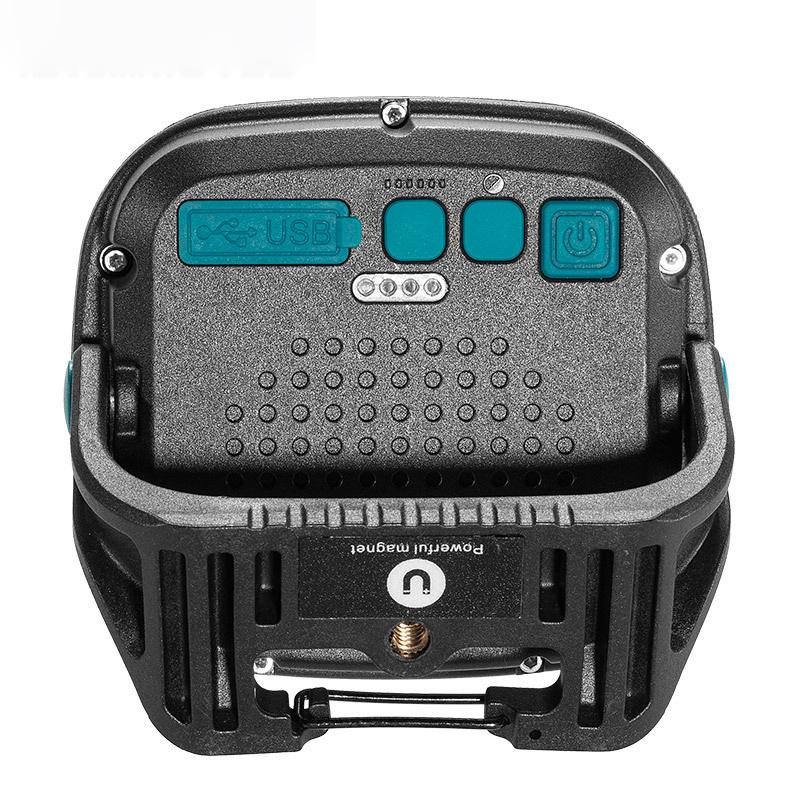 Cross-border LED COB Camping Light: Long-lasting Battery, Magnetic, Rotating, Emergency Floodlight for Outdoor Use