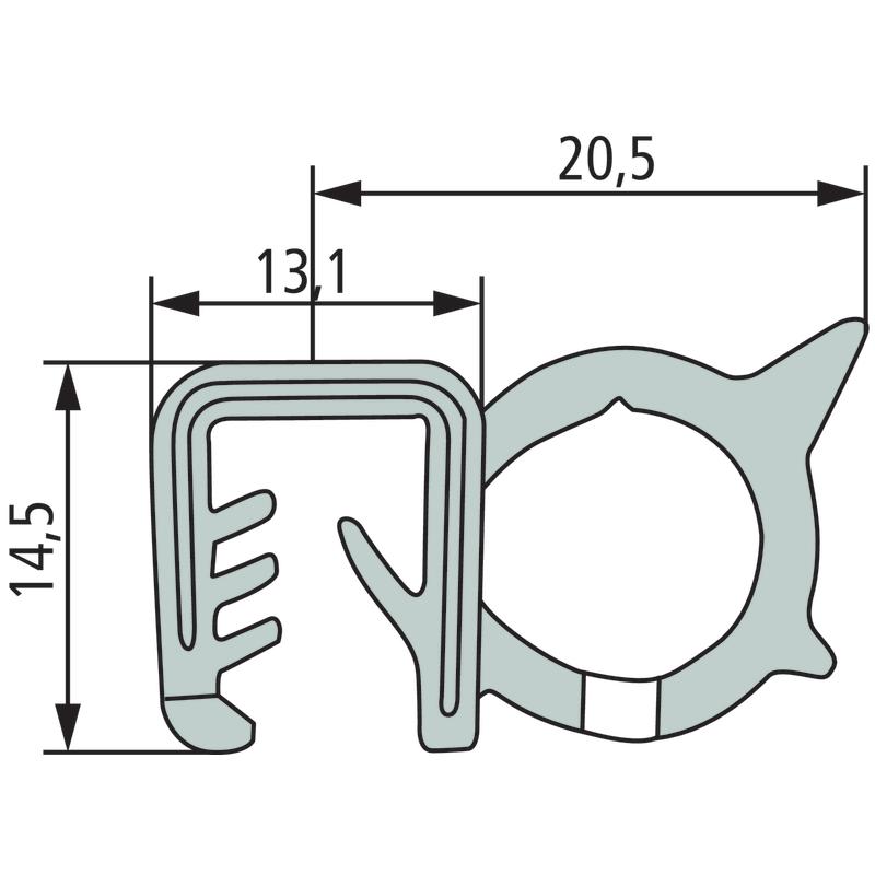Gasket 4mm 654921394/75 GRANITE