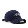 Lucky Embroidery Casual Baseball Cap Solid Color Simple Dad Hat Unisex Sun Hats For Women Men