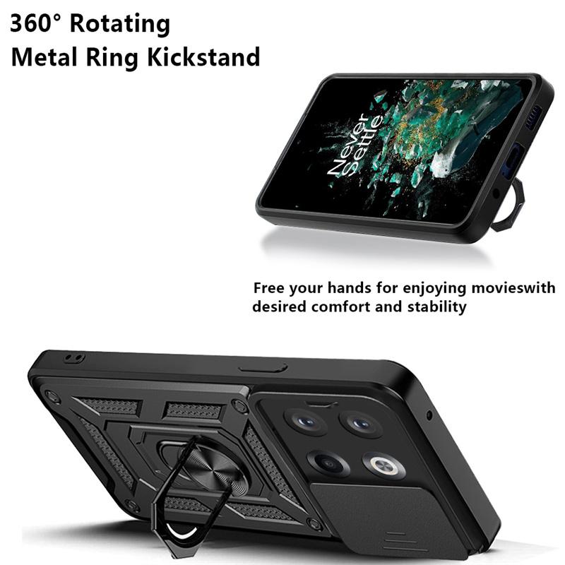 For OnePlus 10T 5G Case Magnetic Ring Holder Shockproof Armor Coque for One Plus 10T 10 T Oneplus10T Camera Lens Protect Cover