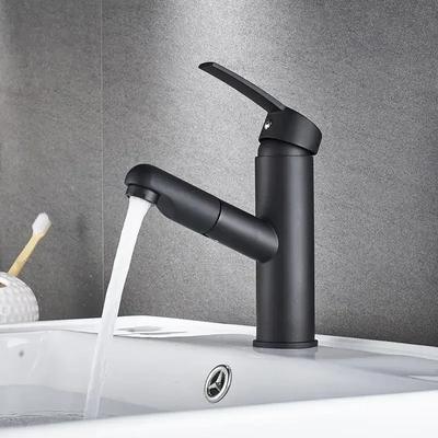 Ausziehbarer Typ Wasserhahn Badezimmerbecken Heiß- und Kaltwasserhahn Haushalt Arbeitsplatte Einhebelmischer Badezimmerzubehör