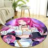 1pc KPop Demon Hunters MIRA3 Design Printed Area Round Carpet for Bedroom Living Room Home Decor Rugs Mat Non Slip Mat Rug for Bedside