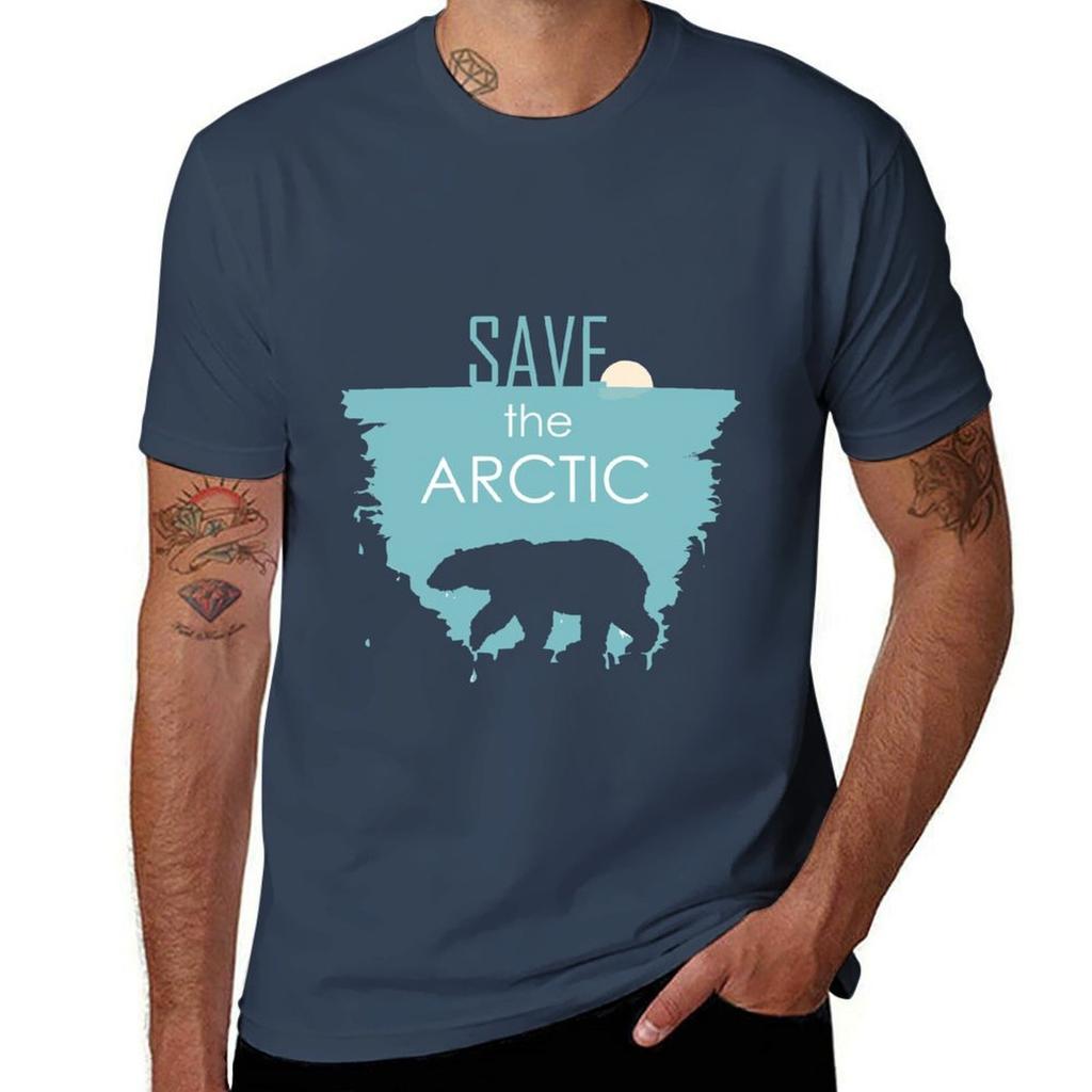 Save The Arctic Tshirt Casual Fashion Print Tee Top Tshirt