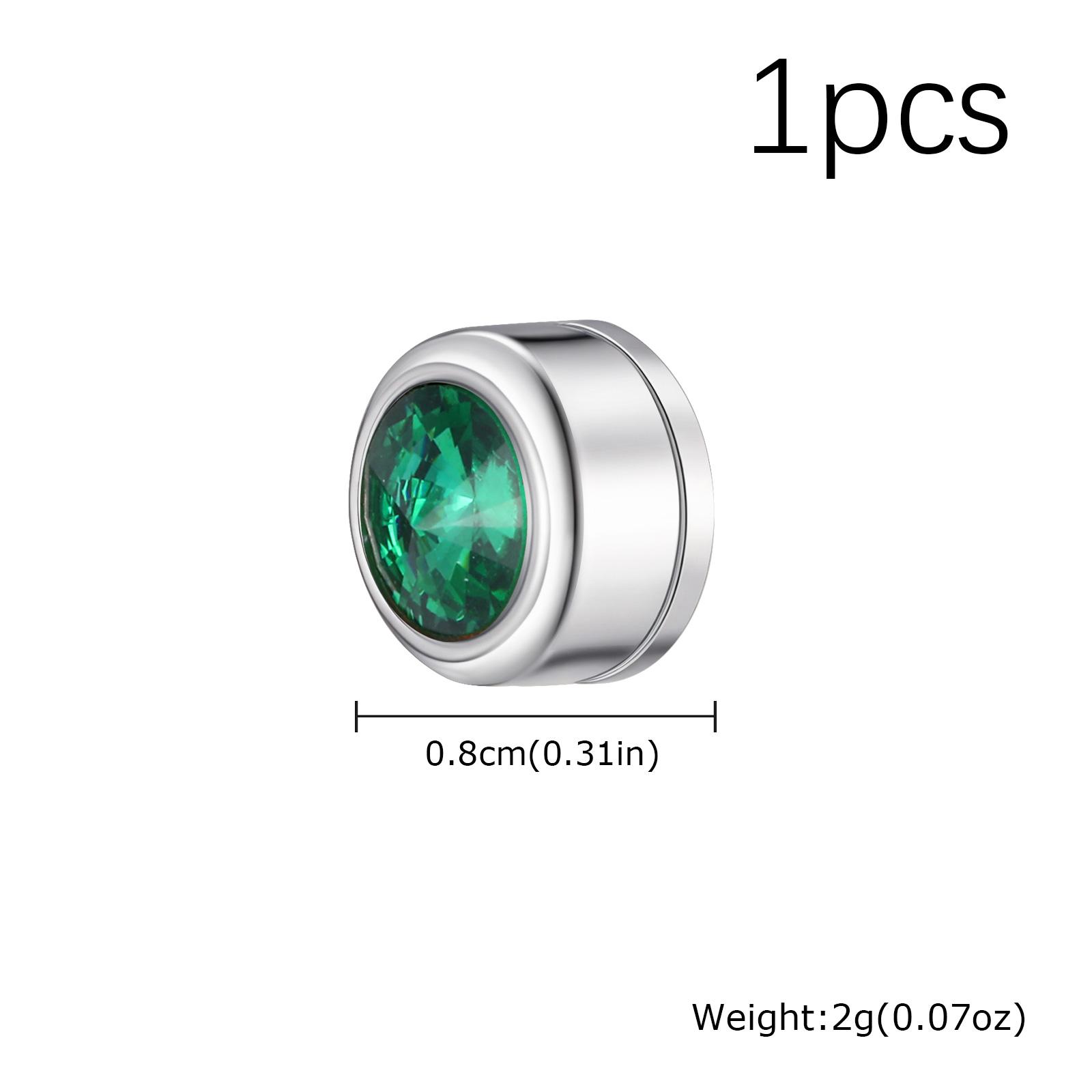 

Stylish Round Zircon Non Piercing Small Earrings Stainless Steel Magnetic Ear Studs Clips for Men Punk Fashion Jewelry Gifts