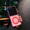 Suitable for Samsung Z Flip7 Folding Screen Mobile Phone Case Flip6 Transparent Flash Powder Magnetic Starry Sky FLIP5 Protection Case