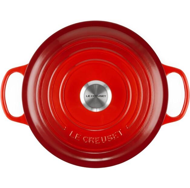 Cast Iron Roaster Le Creuset Signature Round 26 Cm Cherry Red 5.3 L (21177260602430)