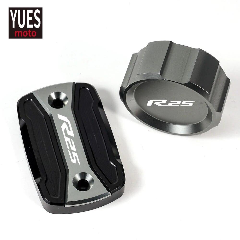 Accesorii pentru motociclete pentru Yamaha YZF R25 2015 - CNC de înaltă calitate capac rezervor lichid de frână spate și față capac cilindru