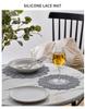 Nordic Silicone Embossed Lace Heat-Resistant Mat - Placemat, Teacup, Bowl, Pot, and Dinner Plate Accessory