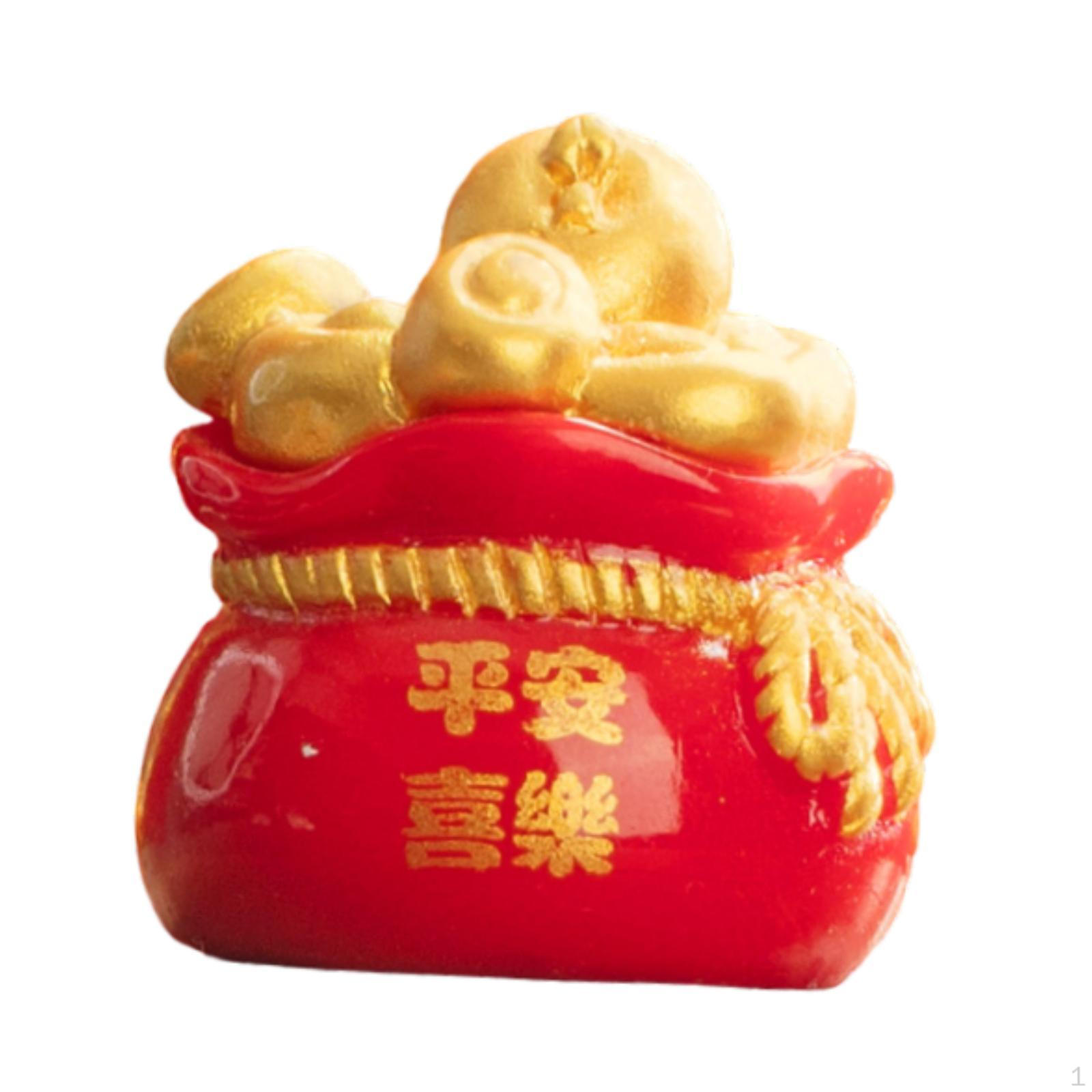 Chinese Year Blessing Bag Decor Tabletop Decoration Housewarming Gift Good Luck