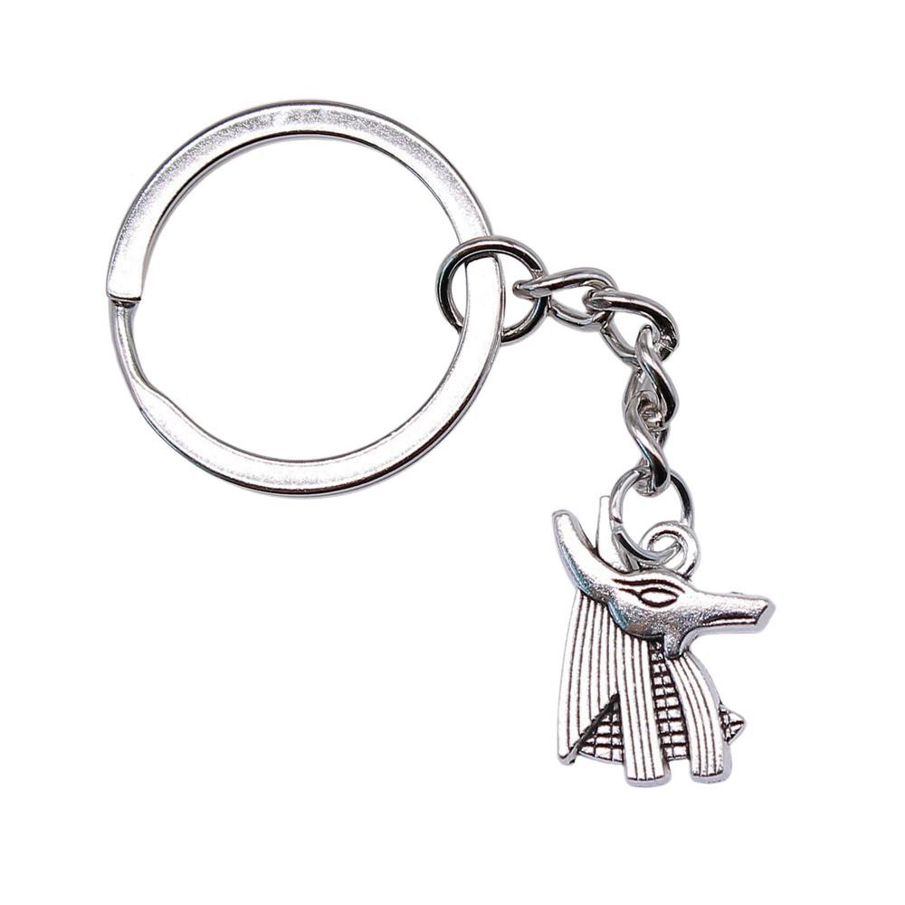 Egyptský faraon Klíčenka s přívěskem Starověký faraon Hlavní amulet Kroužek 28 mm