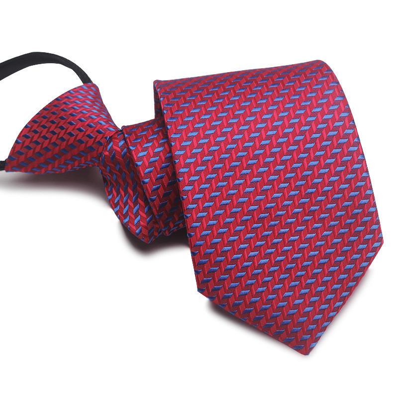 Mens Business Polyester Tie With Arrow Design And Zipper Closure For Office