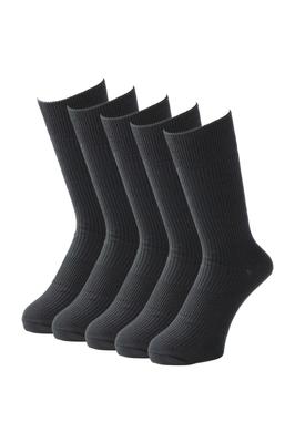 RENFRO Business Made In Sizes Black Men's Socks, Japan, Deodorizing, 5-Pair Set, 27-30cm,