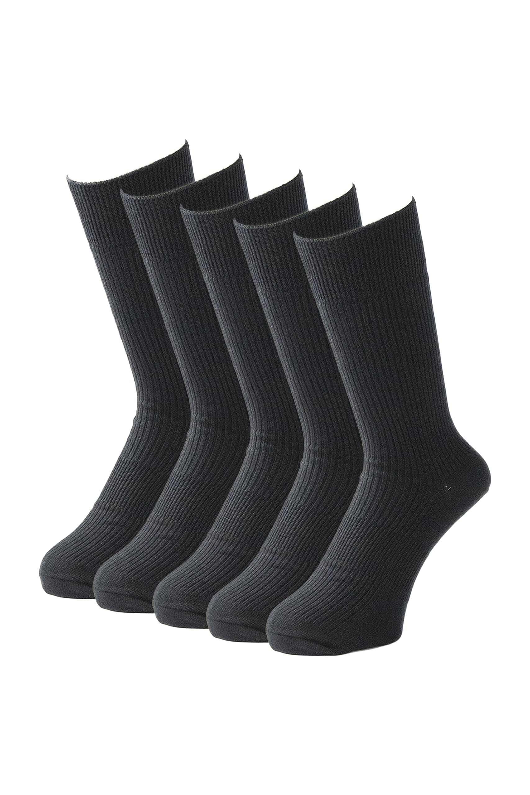 

RENFRO Business Сделано по размерам Черные мужские носки, Япония, Дезодорирующие, Набор из 5 пар, 27-30 см, чёрный