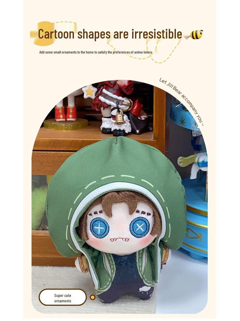 Identity V Fan-Made Merchandise: 10cm Cotton Dolls - Gardener, Reporter Alice, Naib, Mercenary, and Joseph