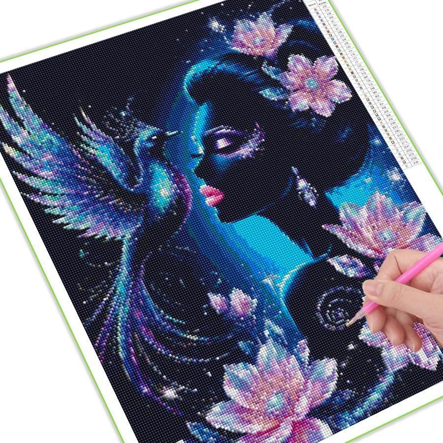 Diamond Painting New Collection Woman Bird Flowers Diy Full Square Round Drill Rhinestone Embroidery Sale Mosaic Cross Stitch Kits