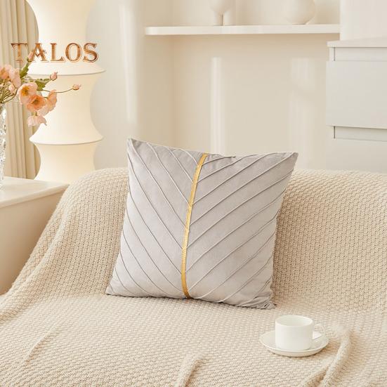 Couch Überwurf Kissenbezug 18x18 Zoll Dekorative Kissenhülle Einfarbiger Kissenbezug mit Verdecktem Reißverschluss für Sofa Bett Wohnzimmer Heimdeko