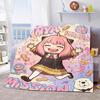 Anya Spy x Family Warm Blanket Flannel Throw Soft Cozy Lightweight Blanket for Bed Sofa Home Decor -QJY