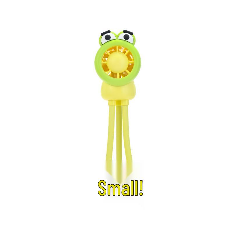 2026 Octopus Mini USB Fan & Phone Holder - Desktop Ornament & Portable Cartoon Electric Fan for Students 53x59x195mm жёлтый