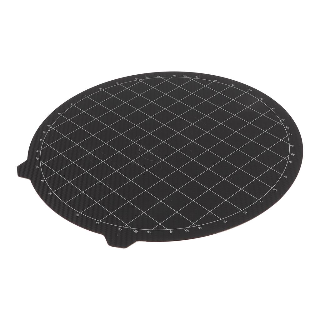 PEI Steel Plate 265x265mm Round Flexible Bending Resistance Hot Bed Steel Plate for FLSUN QQ QQS QQS Pro