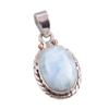 Natural Republic Larimar Gemstone Handmade 925 Solid Silver Pendant 1.50" U9d02