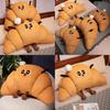 Cartoon Croissant Shape Cushion With Plush Cover For Bed Sofa Lounge