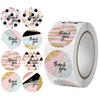 500 Self-Adhesive Thank You, Dessert, Cake, & Baking Stickers - Cartoon & Floral Styles for Children & Wedding Rewards