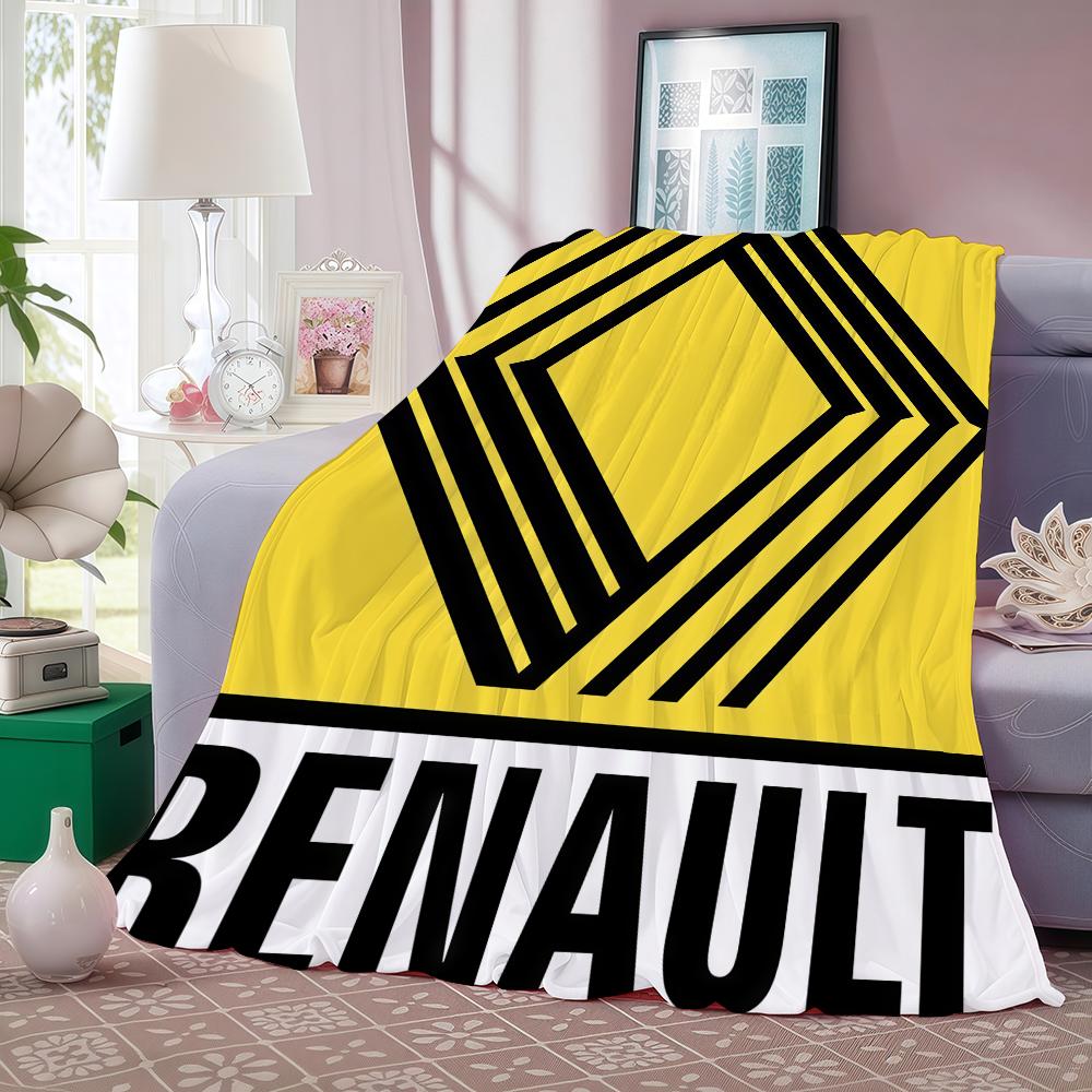 Modischer Druck R RenaultS Decke für Sofa Büro Bett Flugzeug Reisen Schlafen Lesen Entspannen Camping Weich und Warm