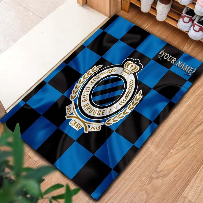 Club Brugge KV Custom Name Carpet Rug for Living Room Bedroom Home Sofa Decoration,Kids Play Non-slip Floor Mat
