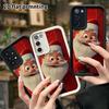 Phone Case: 2D Flat Samsung Galaxy A34 A35 M05 M06 S20 S22 S21 FE Plus 5G Stepped Protective Case, Matte Red Background, Christmas and Halloween Gift